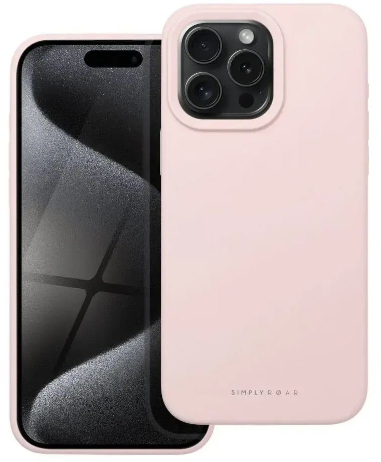 ROAR dėklas CLOUD SKIN, skirtas IPHONE 15 Pro Max Light Rožinė