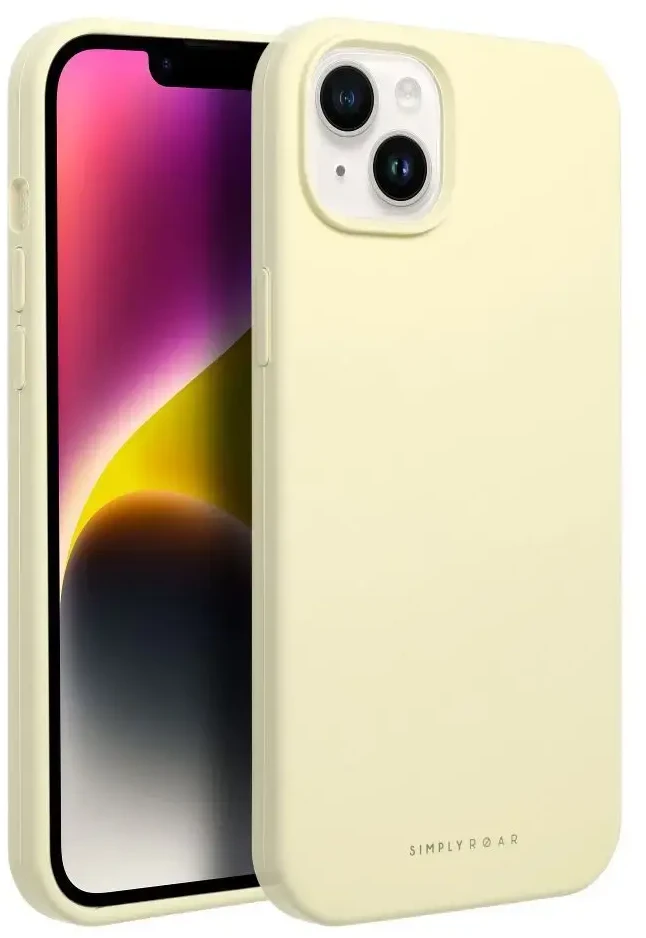 ROAR dėklas CLOUD SKIN, skirtas IPHONE 14 Light Geltona