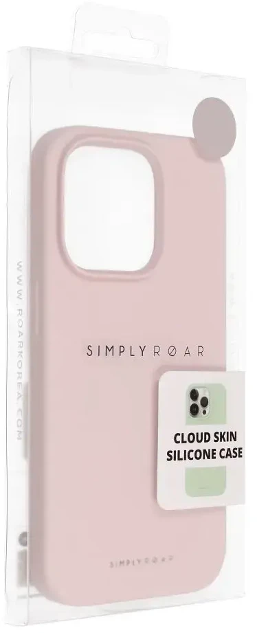 ROAR dėklas CLOUD SKIN, skirtas IPHONE 14 Light Rožinė
