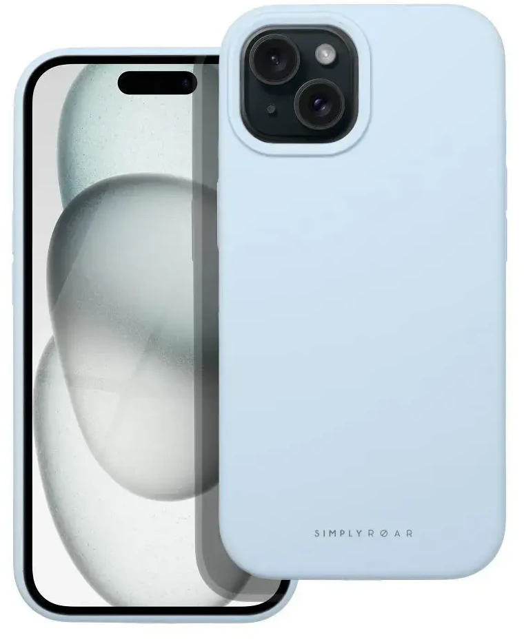 ROAR dėklas CLOUD SKIN, skirtas IPHONE 15 Light Mėlyna