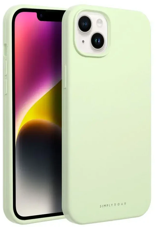 ROAR dėklas CLOUD SKIN, skirtas IPHONE 14 Light žalias