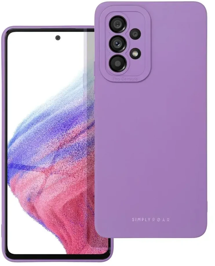 ROAR dėklas LUNA skirtas Samsung Galaxy A53 5G violetinės spalvos