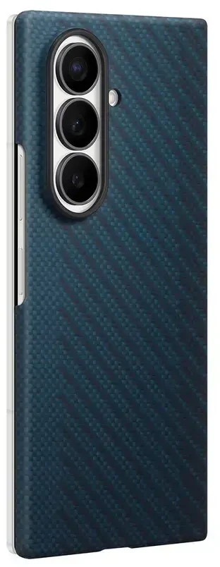 Dėklas KF976SNE anglies pluošto magnetas „Samsung Galaxy Fold 8 Ultra“, tamsiai mėlynas