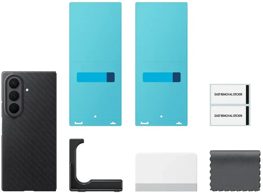Dėklas KF976SBE Carbon Magnet Samsung Galaxy Fold 8 Ultra, Juodas