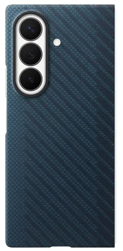 Dėklas KF976SNE anglies pluošto magnetas „Samsung Galaxy Fold 8 Ultra“, tamsiai mėlynas