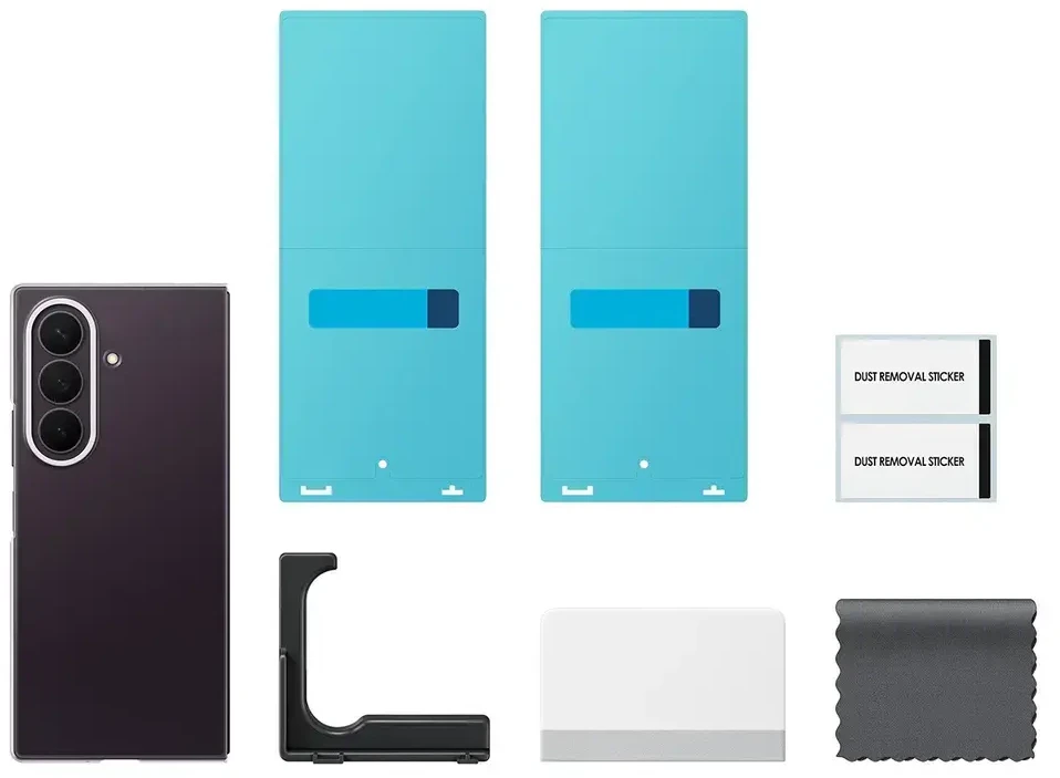 Dėklas QF976CTE skaidrus „Samsung Galaxy Fold 8 Ultra“, permatomas
