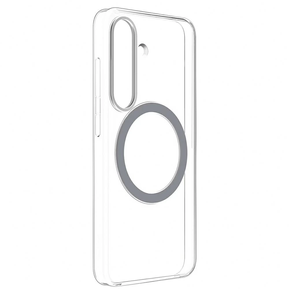 Dėklas Spigen „Samsung Galaxy S25“ skaidrus magnetinis dangtelis, skaidrus