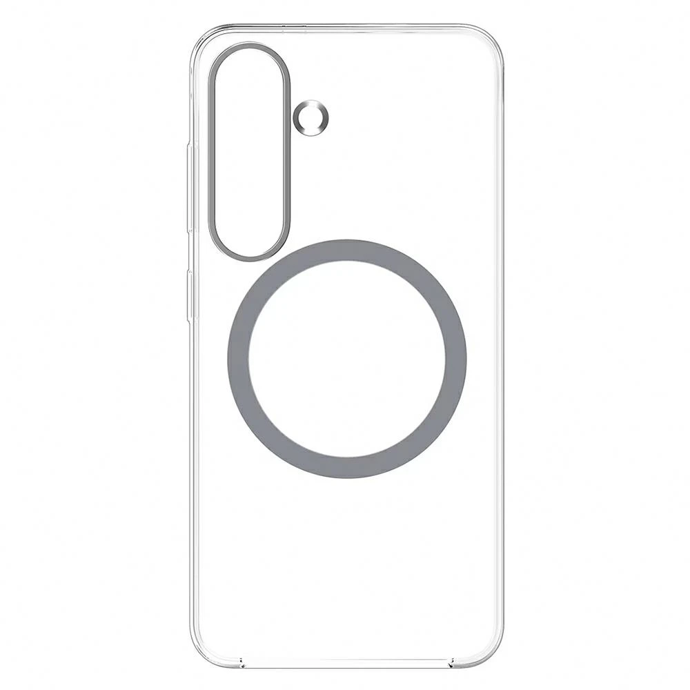 Dėklas Spigen „Samsung Galaxy S25“ skaidrus magnetinis dangtelis, skaidrus