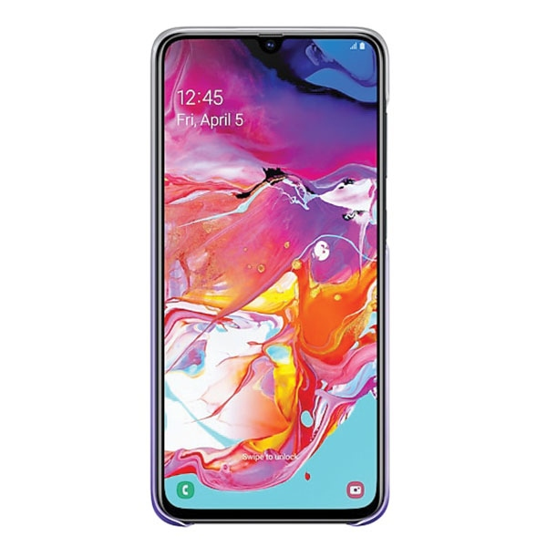 Dėklas Samsung Galaxy A70 Gradation Nugarėlė Violetinė