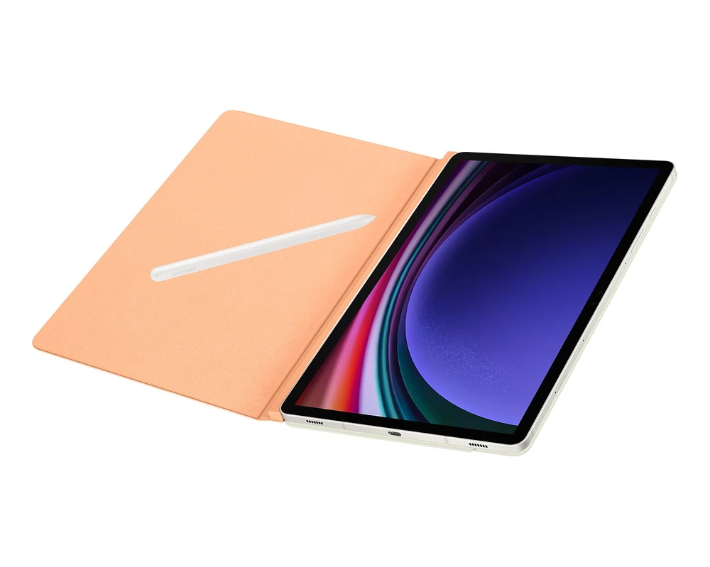 112803 EF-BX710POE Samsung Smart Book Cover Galaxy Tab S9/S9 FE dėklas planšetiniam kompiuteriui oranžinės spalvos