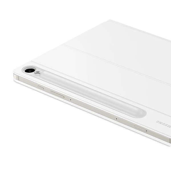 112803 DX725UW knygos tipo dėklas su klaviatūra, skirtas „Samsung Galaxy Tab S9/S9 FE/S10 FE/S10 Lite“, baltas