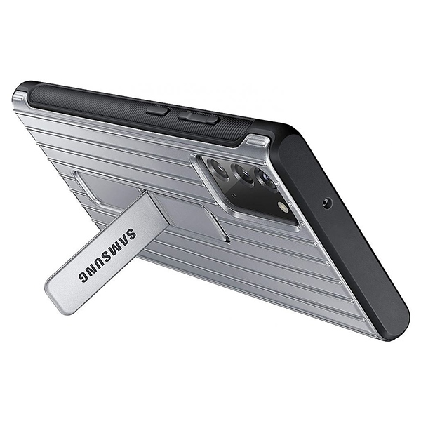 Apsauginis stacionarus dėklas, skirtas „Samsung Galaxy Note 20/Note 20 5G“ (sidabrinis)