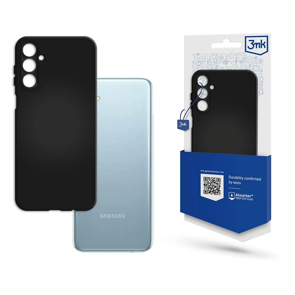 Samsung Galaxy M14 - 3mk Matt dėklas telefonui juodos spalvos