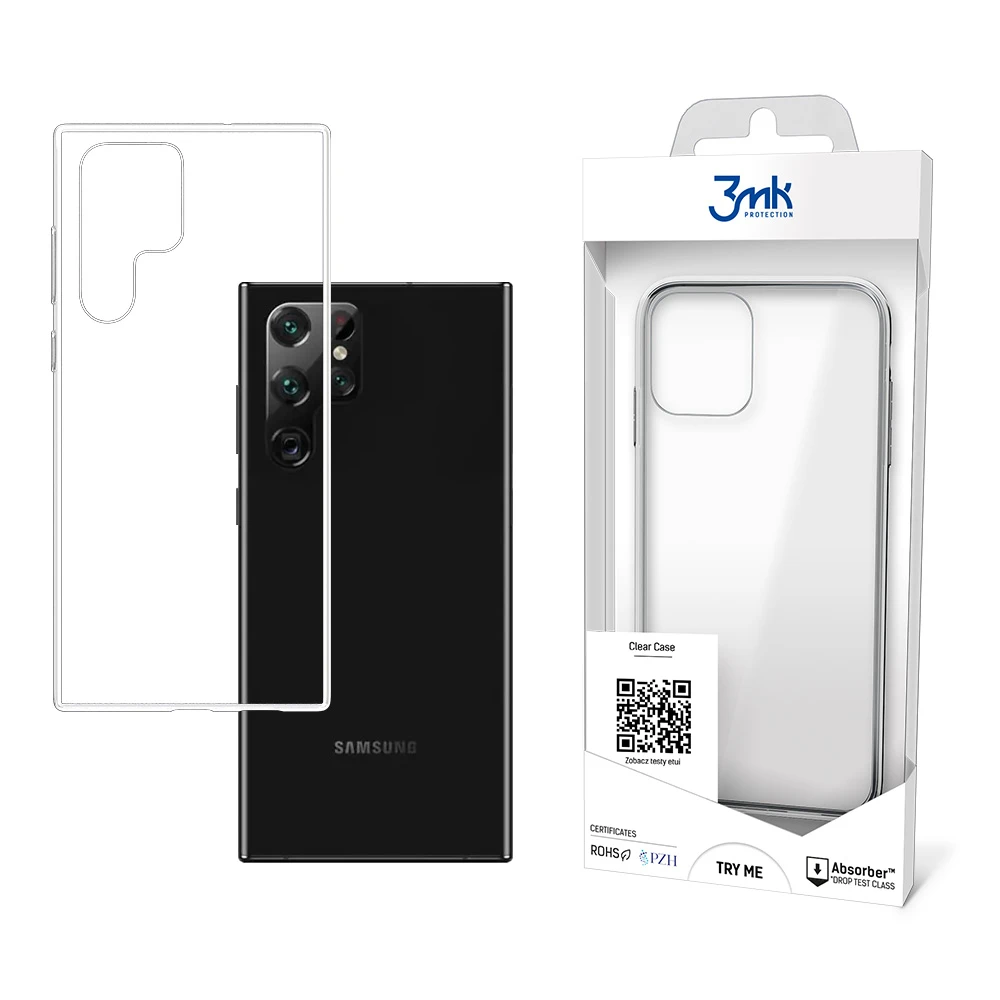 Dėklas 3mk Clear Case 1,2mm Samsung S908 S22 Ultra 5G