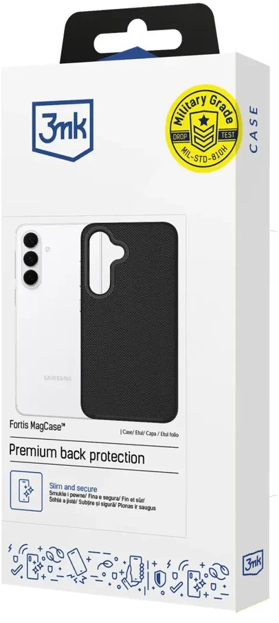 Dėklas 3mk Fortis MagCase for Samsung Galaxy S26 FE - juodas