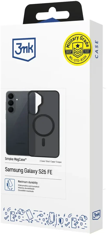 Dėklas Samsung Galaxy S26 FE – 3mk Smoke MagCase