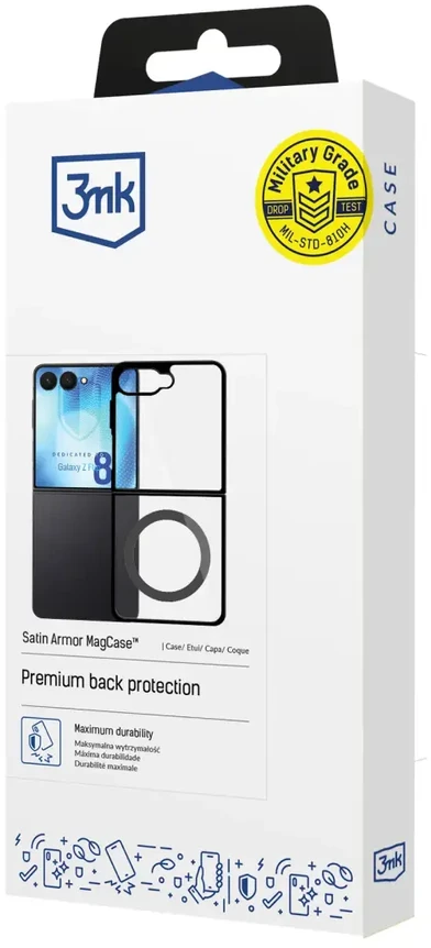 Dėklas Samsung Galaxy Z Flip 8 - 3mk Satin Armor MagCase