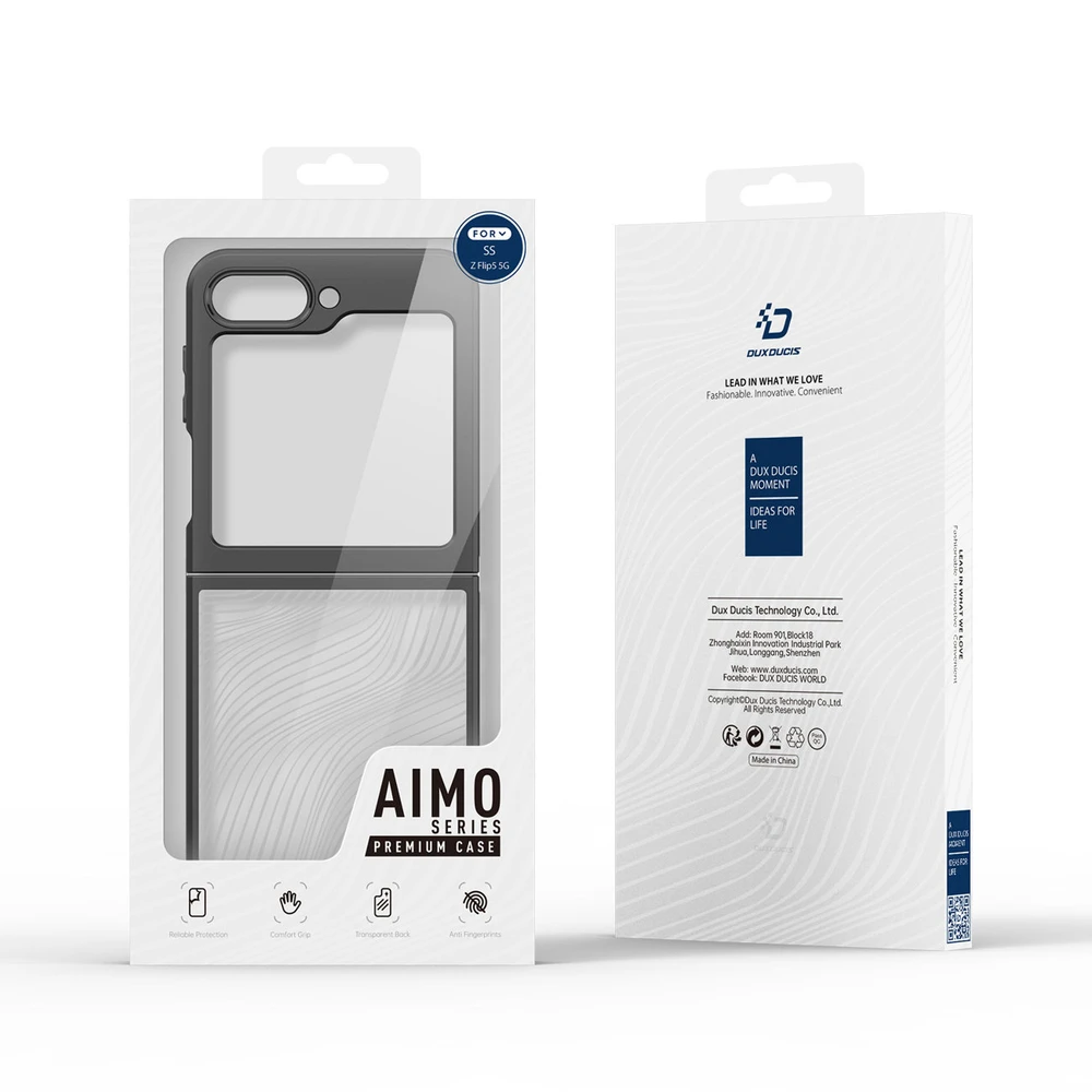 Dėklas Dux Ducis "Aimo Mag" skirtas Samsung F731 Z Flip5 juodas