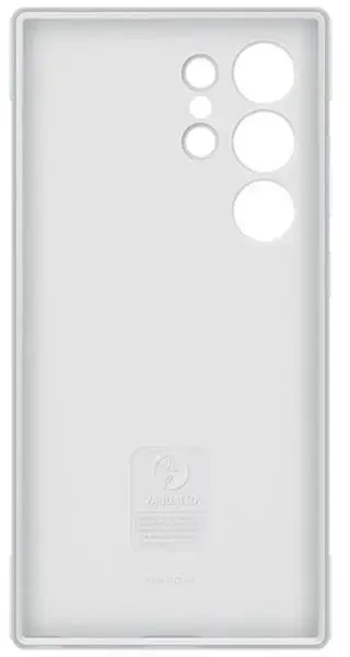 Dėklas „Samsung Galaxy S24 Ultra Shield“ dangtelis šviesiai pilkas
