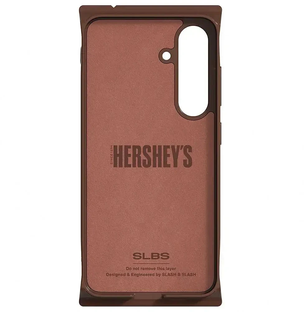 Dėklas Samsung Hershey`s Milk Chocolate Snack skirtas Galaxy S25 rudos spalvos