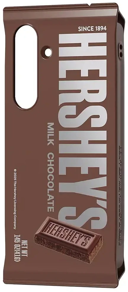 Dėklas Samsung Hershey`s Milk Chocolate Snack skirtas Galaxy S25 rudos spalvos