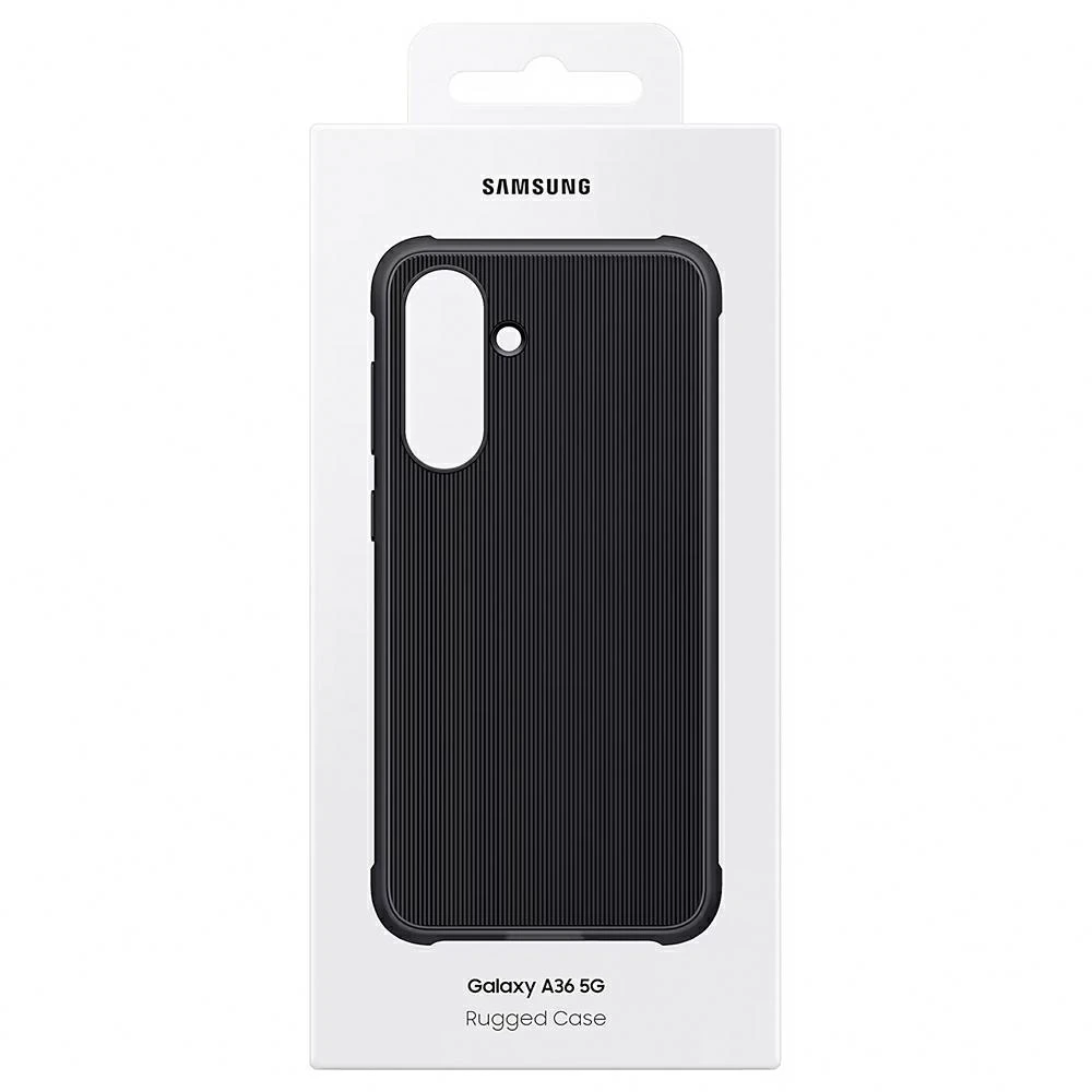 Dėklas Samsung Galaxy A36 Rugged Cover Juodas