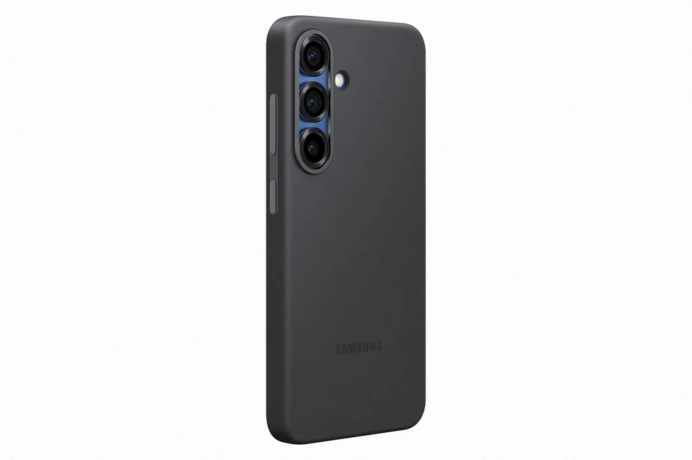 Dėklas Samsung Galaxy S25 Silicone Cover Juodas