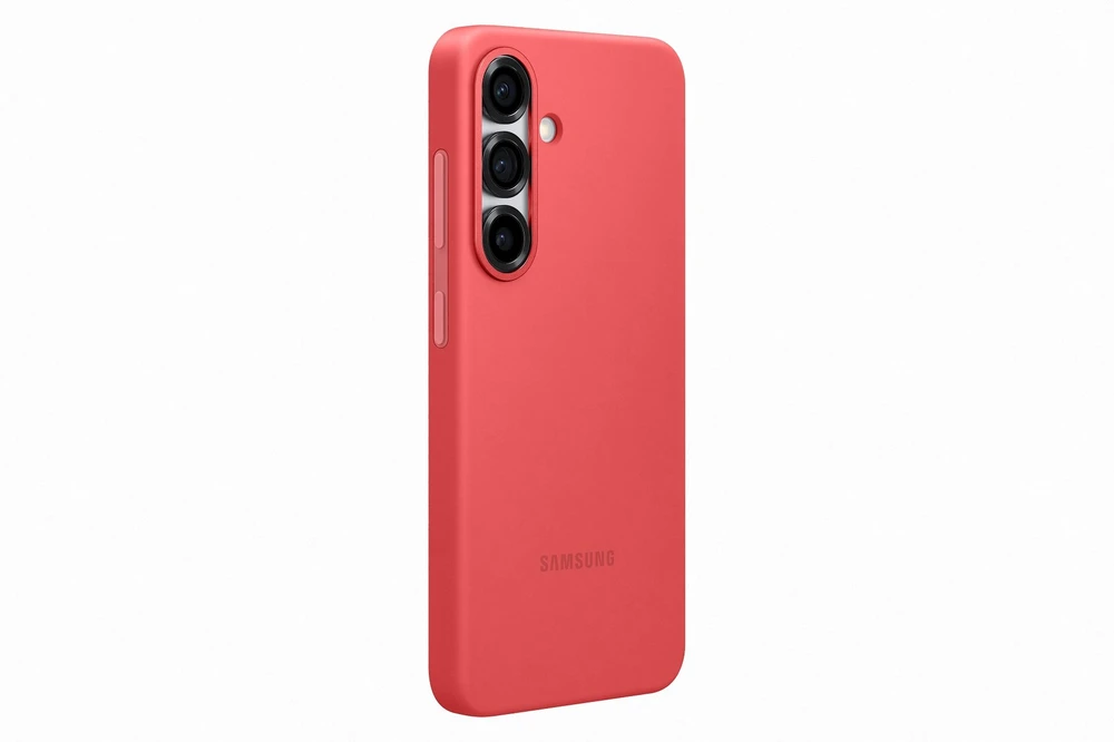 Dėklas Samsung Galaxy S25 Silicone Cover Raudona