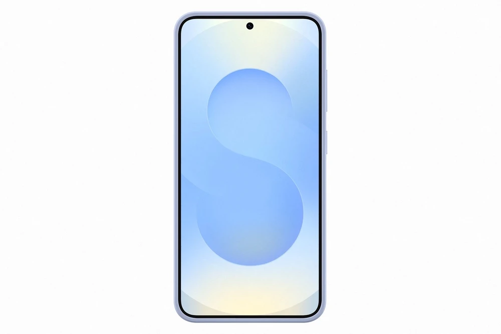 Samsung Galaxy S25 silikoninis dėklas su šviesa Mėlyna