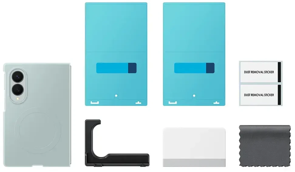 Dėklas EF971CGE Silicone Magnet Samsung Galaxy Fold 8, Žalias