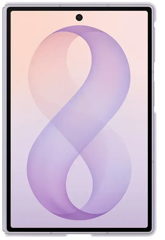 Dėklas EF971CVE silikoninis magnetas „Samsung Galaxy Fold 8“, violetinis