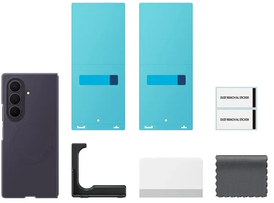 Dėklas EF976CVE silikoninis magnetas „Samsung Galaxy Fold 8 Ultra“, violetinis
