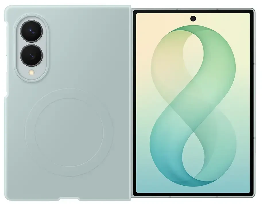 Dėklas EF971CGE Silicone Magnet Samsung Galaxy Fold 8, Žalias