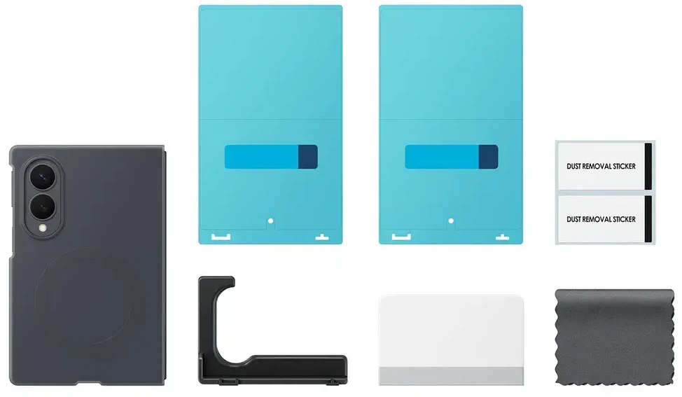 Dėklas EF971CBE Silicone Magnet Samsung Galaxy Fold 8, Juodas