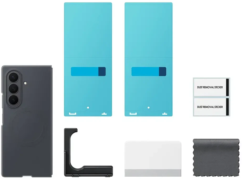 Dėklas EF976CBE Silicone Magnet Samsung Galaxy Fold 8 Ultra, Juodas