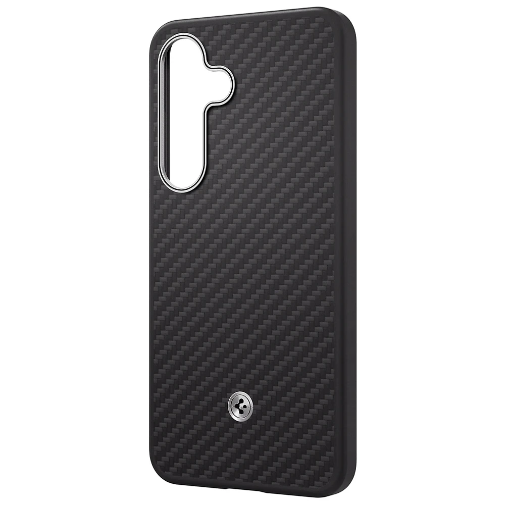 Samsung Spigen Enzo Aramid Magnet Galaxy S25 Plus dėklas telefonui juodos spalvos
