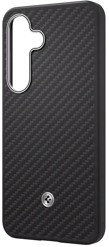 Samsung Spigen Enzo Aramid Magnet Galaxy S25 dėklas telefonui juodos spalvos