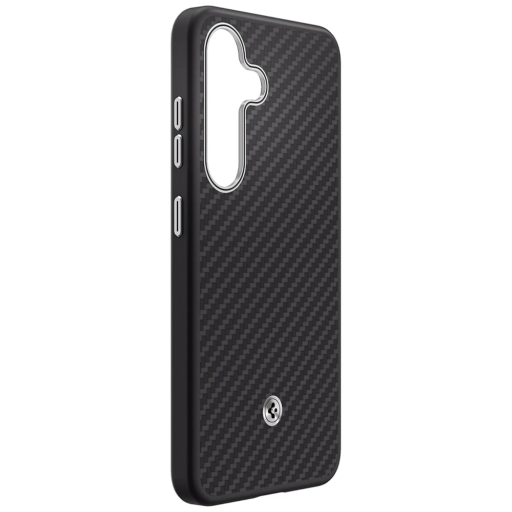 Samsung Spigen Enzo Aramid Magnet Galaxy S25 Plus dėklas telefonui juodos spalvos