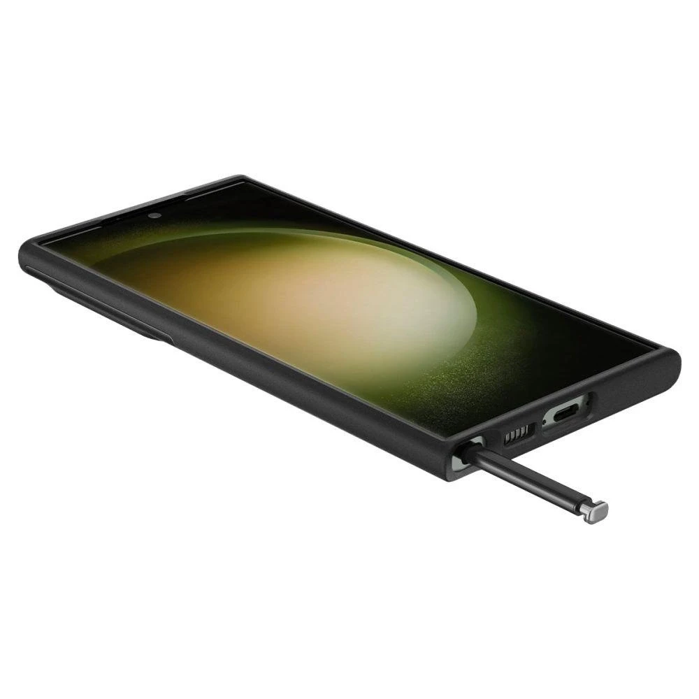 Spigen Optik Armor dėklas skirtas Samsung Galaxy S23 Ultra, spalva - Juoda