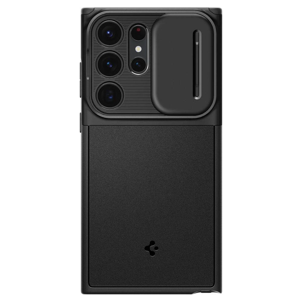 Spigen Optik Armor dėklas skirtas Samsung Galaxy S23 Ultra, spalva - Juoda