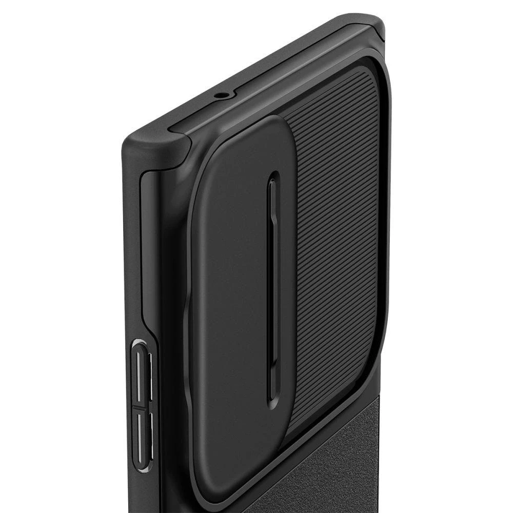 Spigen Optik Armor dėklas skirtas Samsung Galaxy S23 Ultra, spalva - Juoda