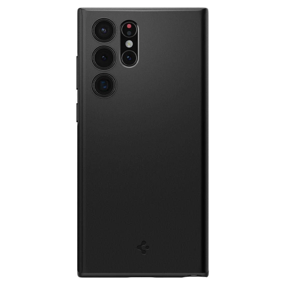 Dėklas Spigen Thin Fit, juodas – Samsung Galaxy S22 Ultra