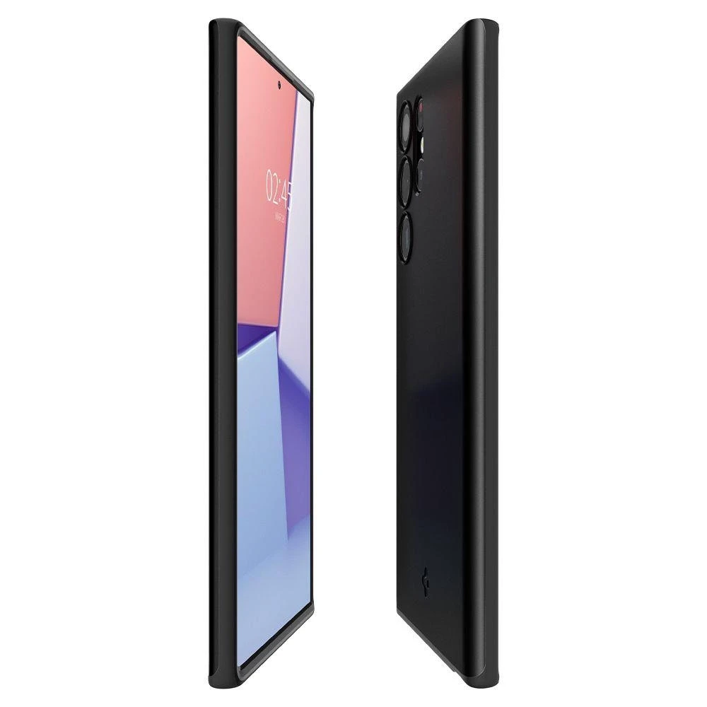 Dėklas Spigen Thin Fit, juodas – Samsung Galaxy S22 Ultra