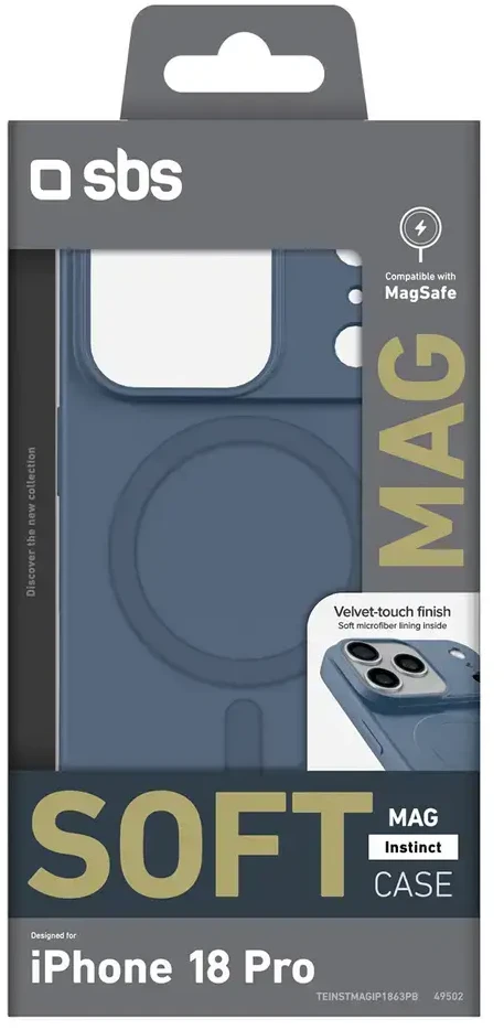 Dėklas SBS Instinct Mag Case for iPhone 18 Pro / 17 Pro Compatible with MagSafe - Mėlyna