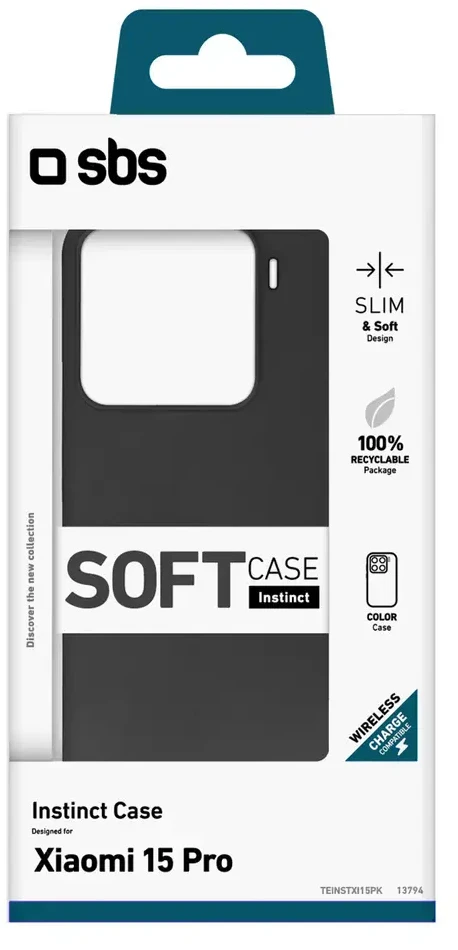 SBS Instinct dėklas skirtas Xiaomi 15 Pro – juodos spalvos