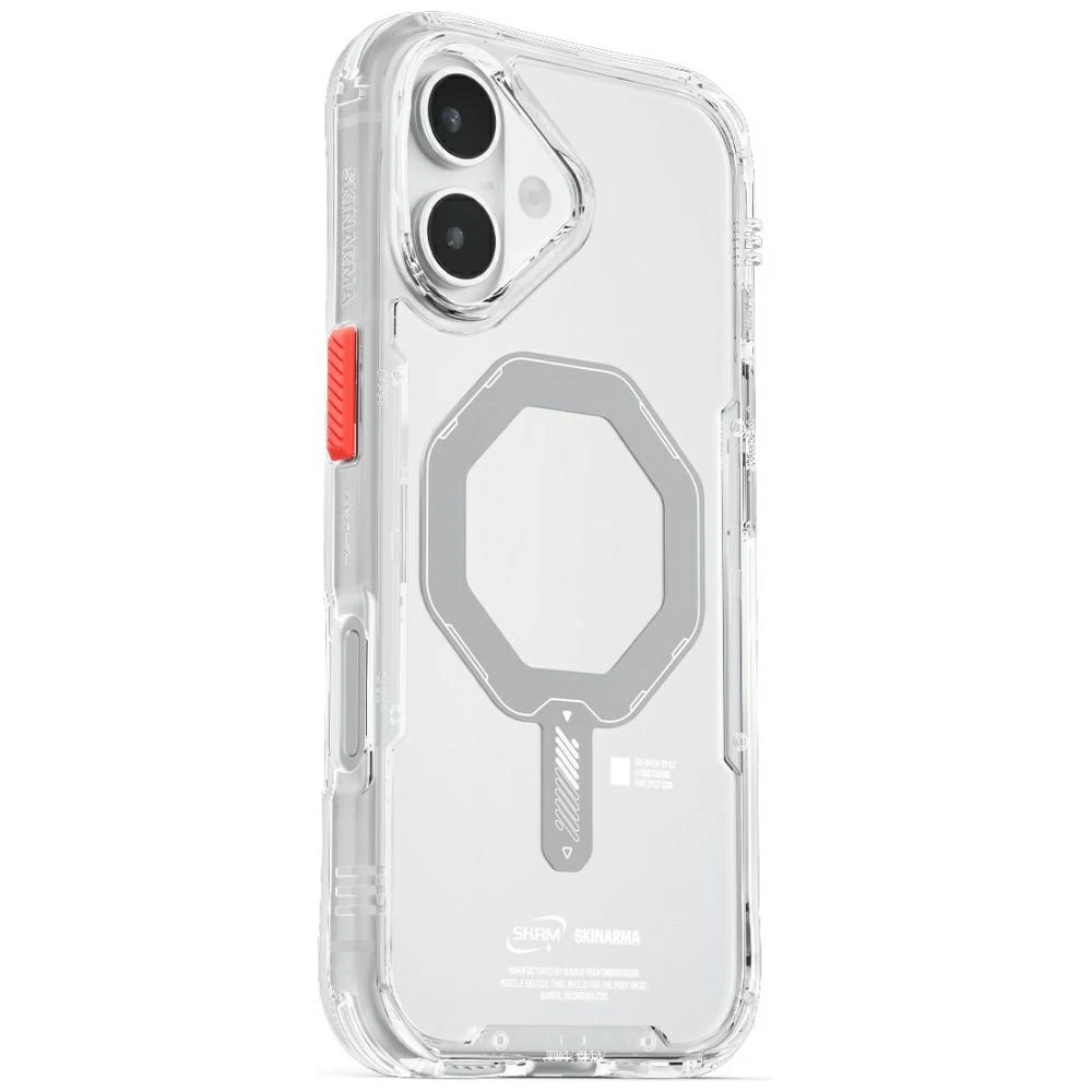 Skinarma Saido dėklas skirtas Apple iPhone 17 Magnetic Charging skaidrus