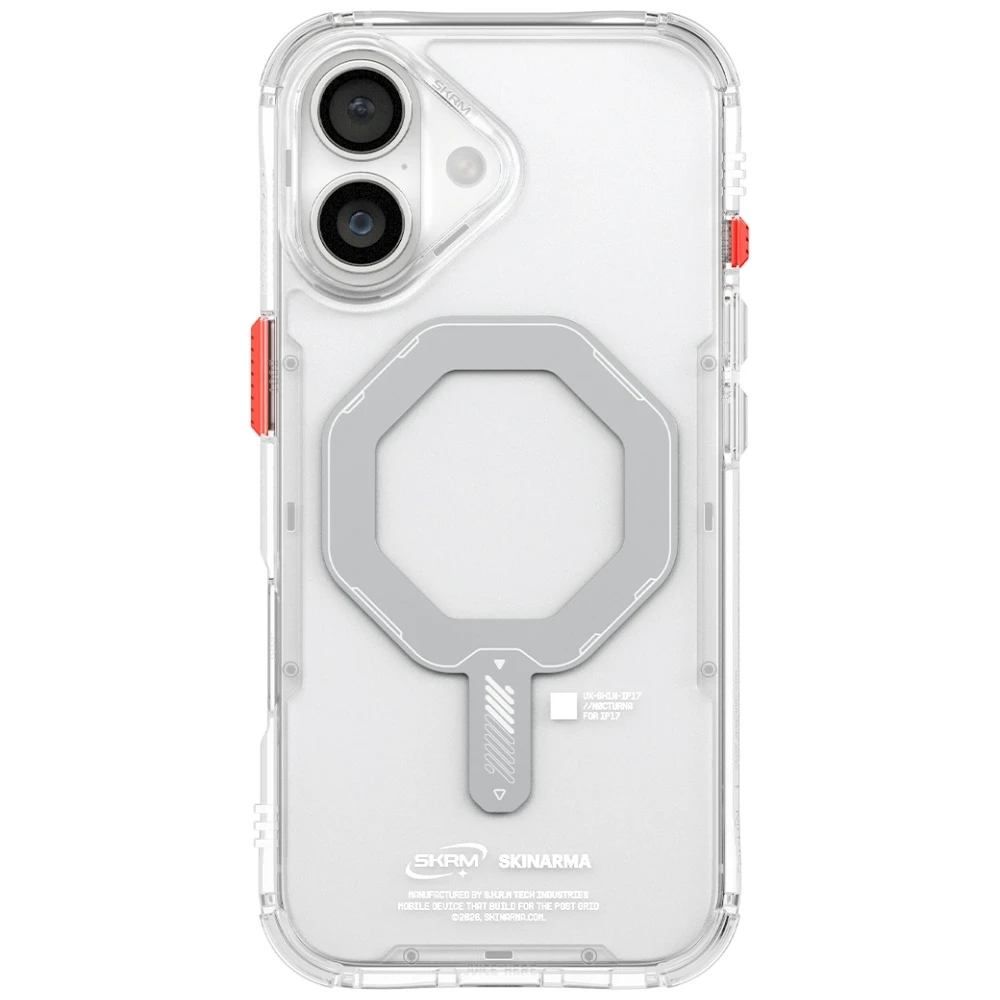 Skinarma Saido dėklas skirtas Apple iPhone 17 Magnetic Charging skaidrus