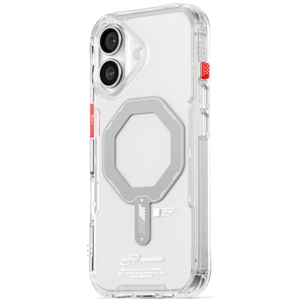 Skinarma Saido dėklas skirtas Apple iPhone 17 Magnetic Charging skaidrus