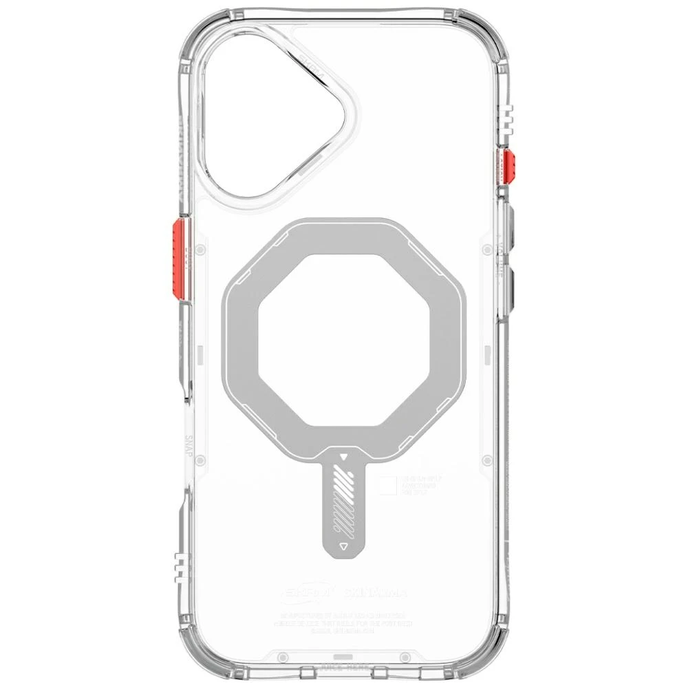 Skinarma Saido dėklas skirtas Apple iPhone 17 Magnetic Charging skaidrus