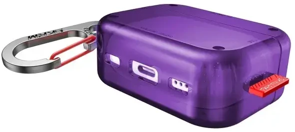 Dėklas Skinarma Saido skirtas AirPods Pro 2 violetinės spalvos